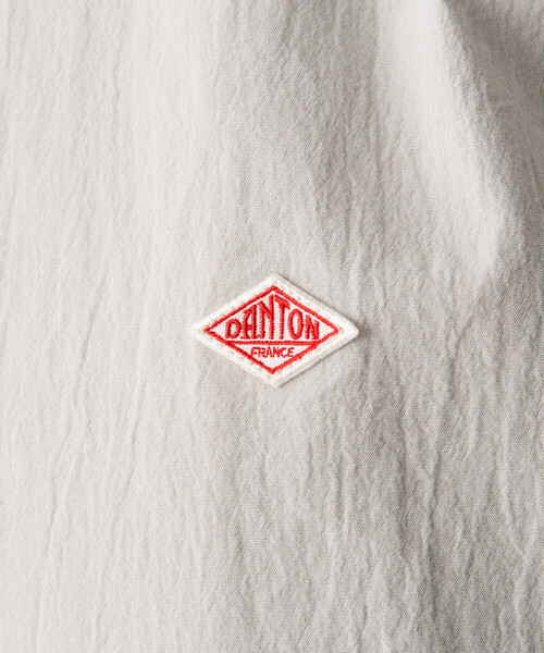 DANTON(ダントン)の「Women's Organic Cotton Washer Collarless Shirt(シャツ/ブラウス・レディース・ネイビー/オリーブ/ライトグレー・36/38)」の11枚目の写真