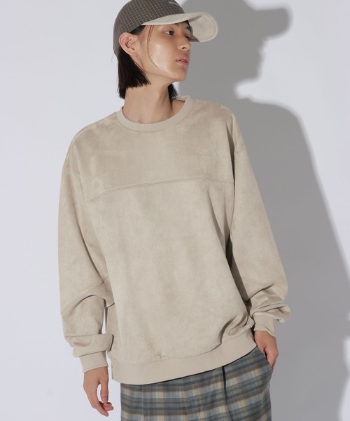LAKOLE(ラコレ)の「スエードラインプルオーバー / 813011(スウェット・メンズ・ブルー/ベージュ/チャコール・X-LARGE/LARGE/MEDIUM)」の2枚目の写真