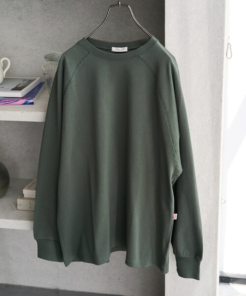 FREAK'S STORE(フリークスストア)の「限定展開 USAコットン ラグラン ロングスリーブ Tシャツ(Tシャツ/カットソー・レディース・ダークブラウン/ブラック/ネイビー/その他/ナチュラル/その他1/ワイン/オリーブ/グレー・フリ-)」の6枚目の写真