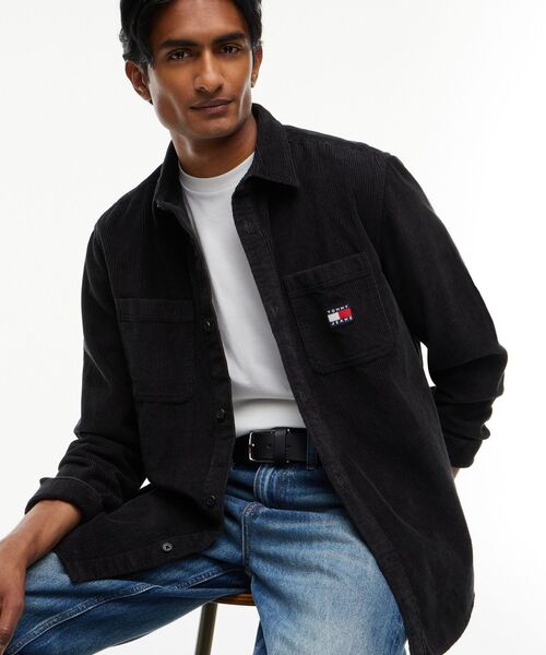 tommy jeans（トミー ジーンズ）の「コーデュロイ長袖シャツ（シャツ/ブラウス・メンズ・ブラック・X-LARGE/SMALL/MEDIUM/LARGE）」の3枚目の写真