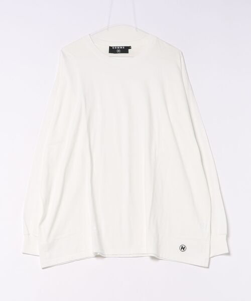 GOMME HOMME（ゴムオム）の「70巾長袖Ｔ（Tシャツ/カットソー・メンズ・ホワイト/ブラック・MEDIUM）」の2枚目の写真