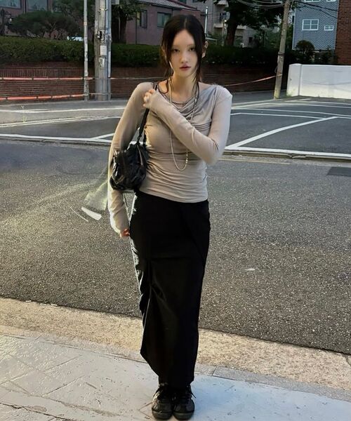 ROCKCAKE（ロックケーキ）の「Draped Maxi Skirt - Black（スカート・レディース・その他・SMALL）」の12枚目の写真