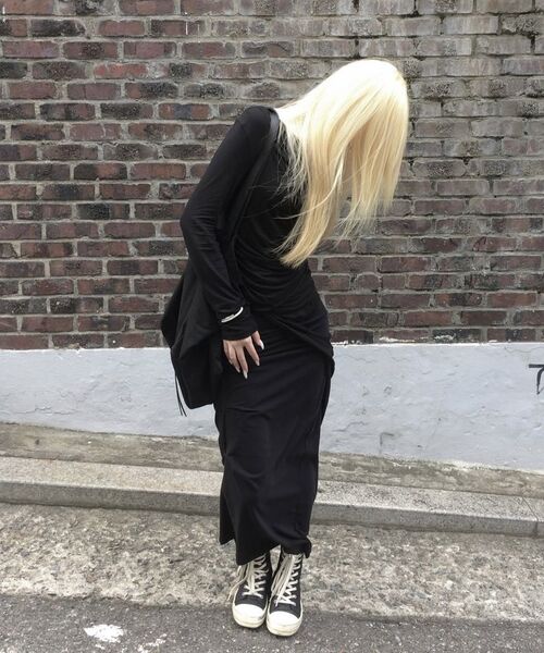 ROCKCAKE（ロックケーキ）の「Draped Maxi Skirt - Black（スカート・レディース・その他・SMALL）」の19枚目の写真
