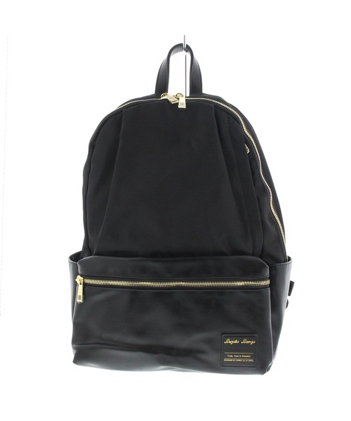 JELLY BEANS(ジェリービーンズ)の「10ポケットナイロンリュック(195-66452)JELLY BEANS(ジェリービーンズ)(バックパック/リュック・レディース・ブラック/ネイビー・FREE)」の1枚目の写真