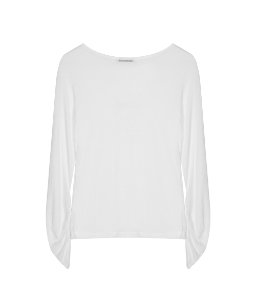 NICK&NICOLE(ニックアンドニコール)の「NICOLE ROSE シャーリングトップ アイボリー(Tシャツ/カットソー・レディース・アイボリー・FREE)」の2枚目の写真