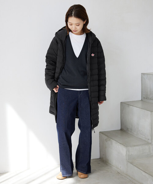 DANTON（ダントン）の「《追加》DANTON/ダントン MIDDLE DOWN LONG DT-A0566（ダウンジャケット/コート・レディース・チャコールグレー/ブラック/カーキ・SMALL/MEDIUM）」の4枚目の写真