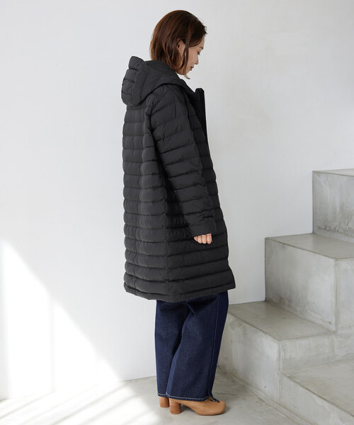 DANTON（ダントン）の「《追加》DANTON/ダントン MIDDLE DOWN LONG DT-A0566（ダウンジャケット/コート・レディース・チャコールグレー/ブラック/カーキ・SMALL/MEDIUM）」の5枚目の写真