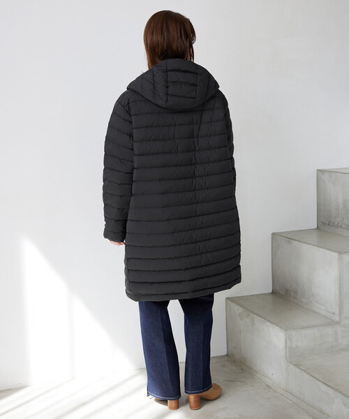 DANTON（ダントン）の「《追加》DANTON/ダントン MIDDLE DOWN LONG DT-A0566（ダウンジャケット/コート・レディース・チャコールグレー/ブラック/カーキ・SMALL/MEDIUM）」の7枚目の写真