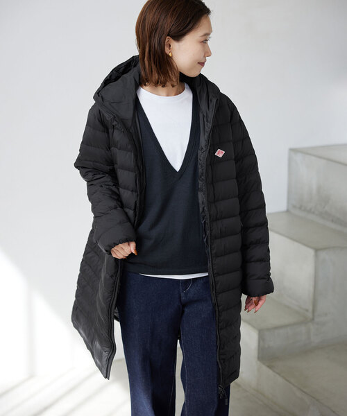 DANTON（ダントン）の「《追加》DANTON/ダントン MIDDLE DOWN LONG DT-A0566（ダウンジャケット/コート・レディース・チャコールグレー/ブラック/カーキ・SMALL/MEDIUM）」の8枚目の写真