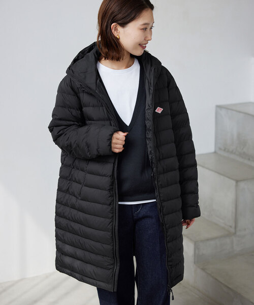 DANTON（ダントン）の「《追加》DANTON/ダントン MIDDLE DOWN LONG DT-A0566（ダウンジャケット/コート・レディース・チャコールグレー/ブラック/カーキ・SMALL/MEDIUM）」の9枚目の写真