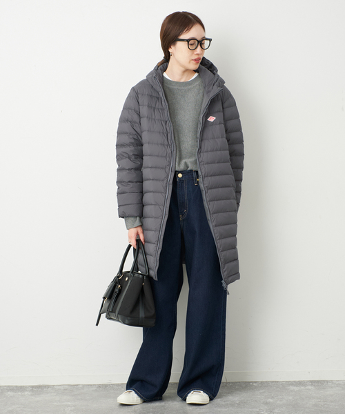 DANTON（ダントン）の「《追加》DANTON/ダントン MIDDLE DOWN LONG DT-A0566（ダウンジャケット/コート・レディース・チャコールグレー/ブラック/カーキ・SMALL/MEDIUM）」の14枚目の写真