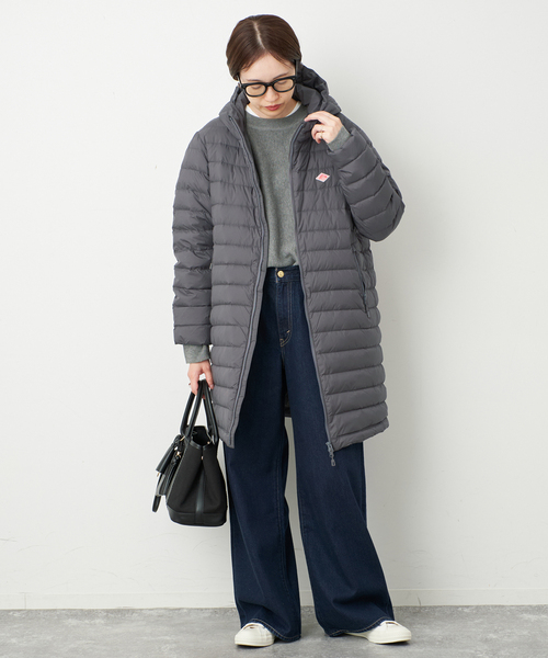 DANTON（ダントン）の「《追加》DANTON/ダントン MIDDLE DOWN LONG DT-A0566（ダウンジャケット/コート・レディース・チャコールグレー/ブラック/カーキ・SMALL/MEDIUM）」の15枚目の写真