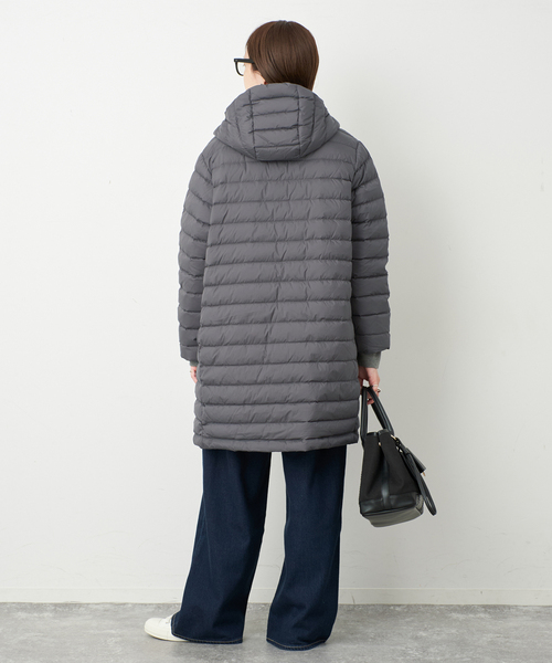DANTON（ダントン）の「《追加》DANTON/ダントン MIDDLE DOWN LONG DT-A0566（ダウンジャケット/コート・レディース・チャコールグレー/ブラック/カーキ・SMALL/MEDIUM）」の17枚目の写真