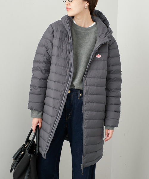 DANTON（ダントン）の「《追加》DANTON/ダントン MIDDLE DOWN LONG DT-A0566（ダウンジャケット/コート・レディース・チャコールグレー/ブラック/カーキ・SMALL/MEDIUM）」の18枚目の写真