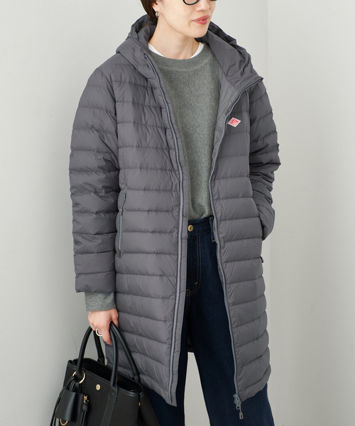 DANTON（ダントン）の「《追加》DANTON/ダントン MIDDLE DOWN LONG DT-A0566（ダウンジャケット/コート・レディース・チャコールグレー/ブラック/カーキ・SMALL/MEDIUM）」の19枚目の写真