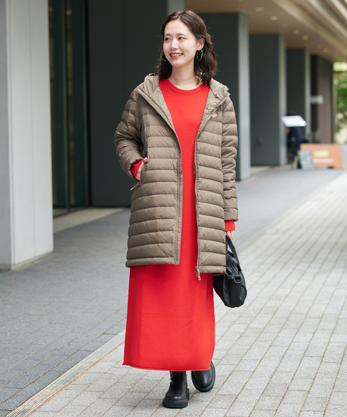 DANTON（ダントン）の「《追加》DANTON/ダントン MIDDLE DOWN LONG DT-A0566（ダウンジャケット/コート・レディース・チャコールグレー/ブラック/カーキ・SMALL/MEDIUM）」の22枚目の写真