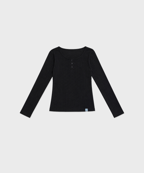 INEE(イニ)の「アイレットラウンドTシャツ - アイボリー、ブラック、グレー(Tシャツ/カットソー・レディース・ライトグレー/ブラック/アイボリー・FREE)」の7枚目の写真