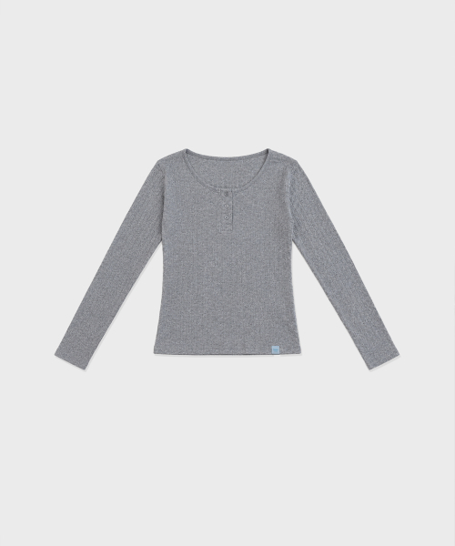 INEE(イニ)の「アイレットラウンドTシャツ - アイボリー、ブラック、グレー(Tシャツ/カットソー・レディース・ライトグレー/ブラック/アイボリー・FREE)」の8枚目の写真