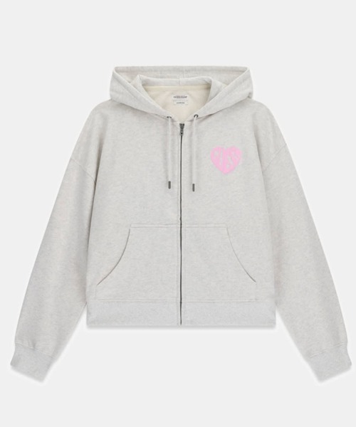 じーこ GUESS JEANS Puff Heart Zip Hoodie | GUESS(ゲス) JAPAN 公式