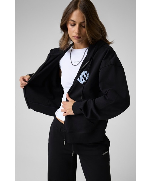 GUESS JEANS Puff Heart Zip Hoodie | GUESS(ゲス) JAPAN 公式