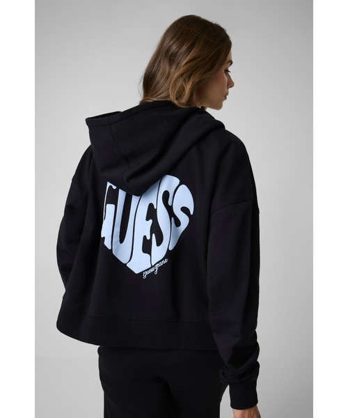 GUESS JEANS Puff Heart Zip Hoodie | GUESS(ゲス) JAPAN 公式