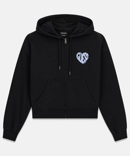 GUESS JEANS Puff Heart Zip Hoodie | GUESS(ゲス) JAPAN 公式