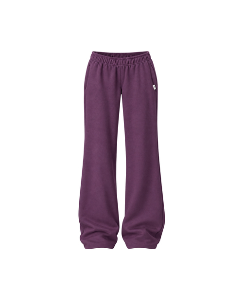 UUUUP(ユープ)の「Mellow ローライズ スウェットパンツ - プラム(スウェットパンツ・レディース・バーガンディー・MEDIUM/SMALL)」の1枚目の写真