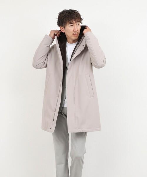 HERNO(ヘルノ)の「【HERNO/ヘルノ】HOOD BOA LONG 26AW(その他アウター・メンズ・グレイッシュベージュ/ブラック・46/48/50)」の4枚目の写真