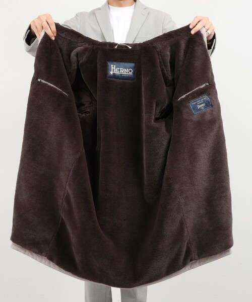 HERNO(ヘルノ)の「【HERNO/ヘルノ】HOOD BOA LONG 26AW(その他アウター・メンズ・グレイッシュベージュ/ブラック・46/48/50)」の11枚目の写真