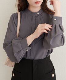取り外しタイ付き2WAYスカーフブラウス