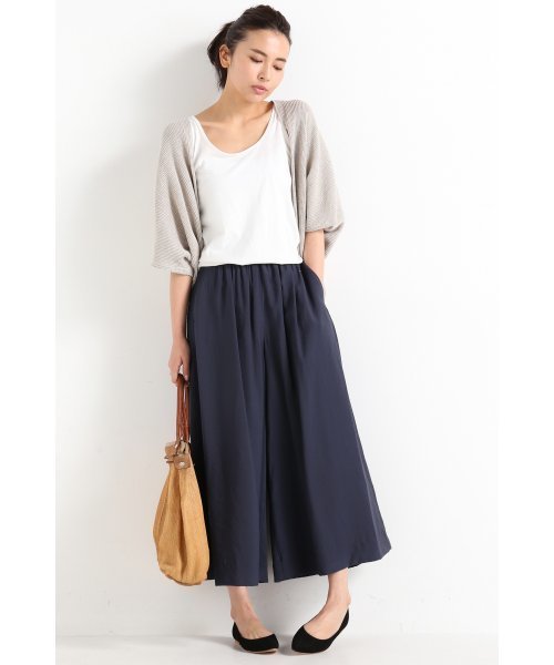 FRAMeWORK（フレームワーク）の「R/Nギャザークロップドパンツ◆（その他パンツ・レディース・ネイビー/ホワイト・36/40/38）」の13枚目の写真