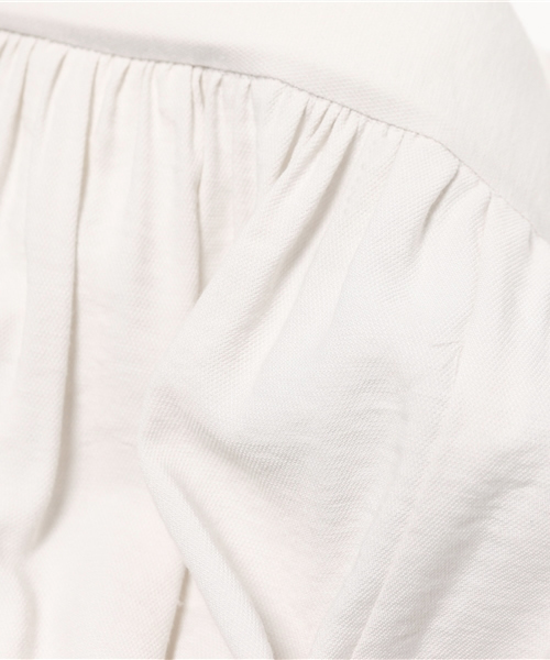 FRAMeWORK（フレームワーク）の「R/Nギャザークロップドパンツ◆（その他パンツ・レディース・ネイビー/ホワイト・36/40/38）」の9枚目の写真