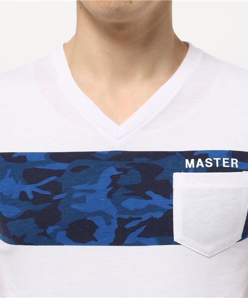 VENCEEXCHANGE（ヴァンスエクスチェンジ）の「迷彩パネルプリント半袖T      （Tシャツ/カットソー・メンズ・ブラック/オフホワイト・LARGE/MEDIUM/SMALL）」の5枚目の写真