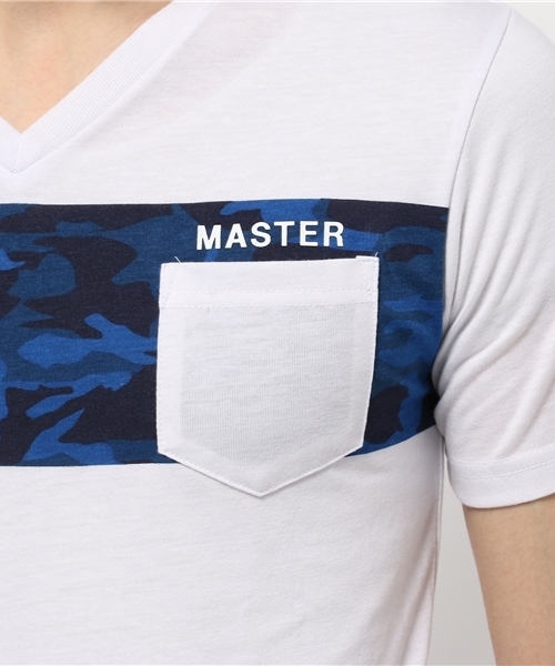 VENCEEXCHANGE（ヴァンスエクスチェンジ）の「迷彩パネルプリント半袖T      （Tシャツ/カットソー・メンズ・ブラック/オフホワイト・LARGE/MEDIUM/SMALL）」の8枚目の写真