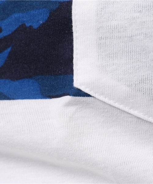 VENCEEXCHANGE（ヴァンスエクスチェンジ）の「迷彩パネルプリント半袖T      （Tシャツ/カットソー・メンズ・ブラック/オフホワイト・LARGE/MEDIUM/SMALL）」の9枚目の写真