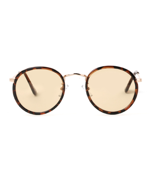 PUNYUS（プニュズ）の「ラウンドカラーサングラス（サングラス・レディース・ブラウン/ブルー/ブラック・FREE）」の4枚目の写真