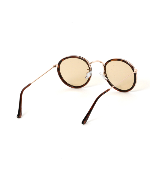 PUNYUS（プニュズ）の「ラウンドカラーサングラス（サングラス・レディース・ブラウン/ブルー/ブラック・FREE）」の5枚目の写真