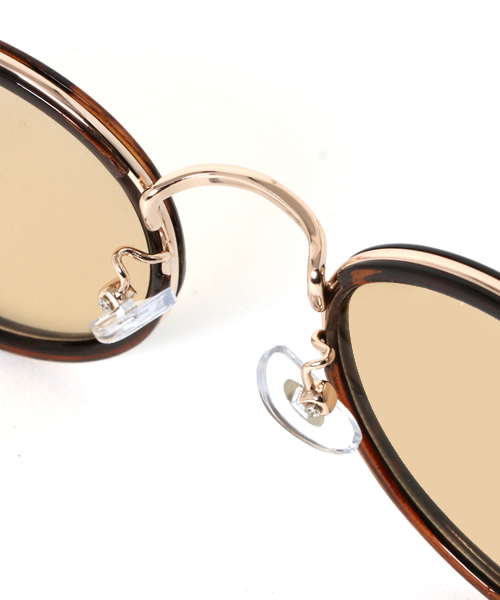 PUNYUS（プニュズ）の「ラウンドカラーサングラス（サングラス・レディース・ブラウン/ブルー/ブラック・FREE）」の7枚目の写真