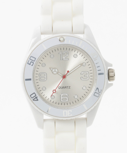 NANO universe（ナノユニバース）の「カラーウォッチ（アナログ腕時計・レディース・ブラック/ホワイト/レッド/ブルー/グレー/イエロー・FREE）」の2枚目の写真