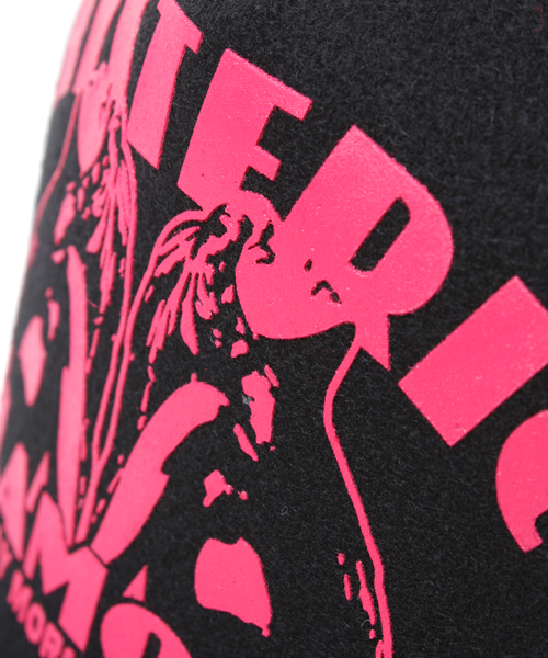 HYSTERIC GLAMOUR（ヒステリックグラマー）の「EVER SUNDAY pt メルトン メッシュキャップ（キャップ・メンズ・レッド/トップグレー/ブラック・FREE）」の5枚目の写真