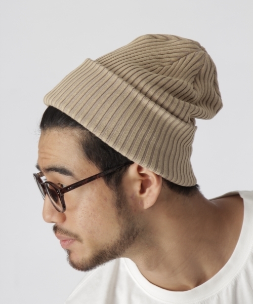 BAYFLOW（ベイフロー）の「BAYFLOW／フェードニットワッチ（ニットキャップ/ビーニー・メンズ・チャコール/ベージュ/ネイビー/ピンク/クリアブルー/オフホワイト/ピンク系その他・FREE）」の4枚目の写真