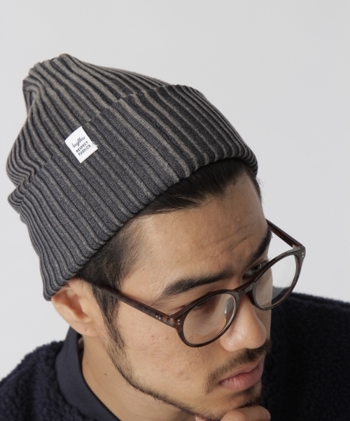 BAYFLOW（ベイフロー）の「BAYFLOW／フェードニットワッチ（ニットキャップ/ビーニー・メンズ・チャコール/ベージュ/ネイビー/ピンク/クリアブルー/オフホワイト/ピンク系その他・FREE）」の3枚目の写真