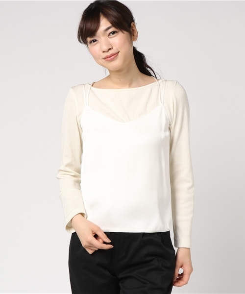 ESTNATION（エストネーション）の「ESTNATION キャミソール（キャミソール・レディース・ブラック/ホワイト・36/38）」の15枚目の写真