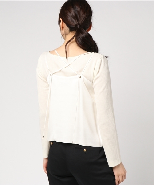 ESTNATION（エストネーション）の「ESTNATION キャミソール（キャミソール・レディース・ブラック/ホワイト・36/38）」の5枚目の写真