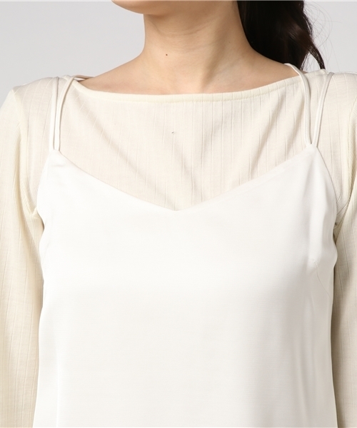 ESTNATION（エストネーション）の「ESTNATION キャミソール（キャミソール・レディース・ブラック/ホワイト・36/38）」の6枚目の写真