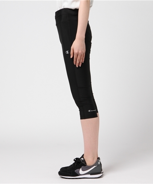 Champion(チャンピオン)の「【Champion/チャンピオン】レディース TRAINING クロップドタイツ(レギンス/スパッツ・レディース・ブラック/ネイビー/ホワイト/ピンク/レッド系その他3/チャコール・MEDIUM/LARGE)」の8枚目の写真