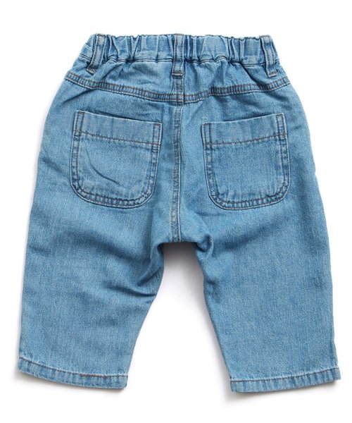 apres les cours（アプレレクール）の「刺繍テーパードデニムパンツ 7分丈（その他パンツ・キッズ・サックスブルー/ブルー・80/90/100/110/120/140/130）」の13枚目の写真