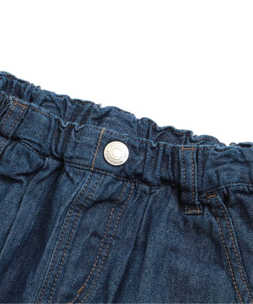 apres les cours（アプレレクール）の「刺繍テーパードデニムパンツ 7分丈（その他パンツ・キッズ・サックスブルー/ブルー・80/90/100/110/120/140/130）」の3枚目の写真