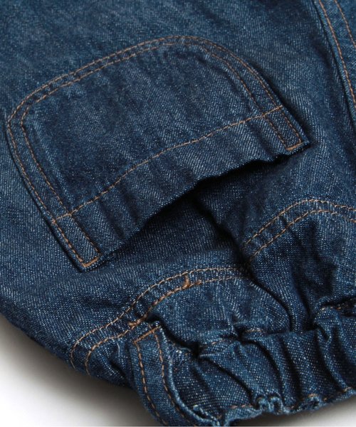 apres les cours（アプレレクール）の「刺繍テーパードデニムパンツ 7分丈（その他パンツ・キッズ・サックスブルー/ブルー・80/90/100/110/120/140/130）」の6枚目の写真