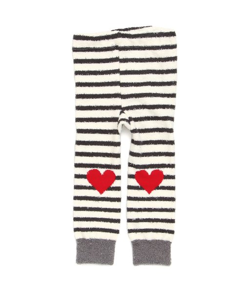 apres les cours(アプレレクール)の「ハートボーダーレギンス(レギンス/スパッツ・キッズ・ブラック/ピンク/グレー・140/100/120/90)」の2枚目の写真